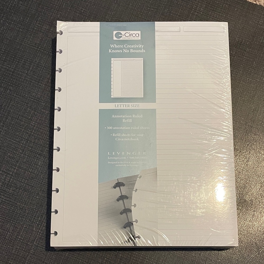 Levenger Circa White Annotation Refill